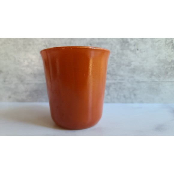 Vintage Pyrex Cup Mug Autumn Harvest Burnt Orange Rust D Handle MW Safe - Picture 10 of 10